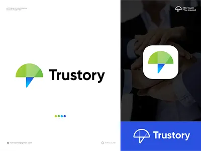 Insurance company logo - Finance Logo - T letter logo - Trustory best logo designer branding business logo creative logo dribbble design ecommerce finance insurance logo logodesign logomark modern logo protection safe t letter logo tech technology