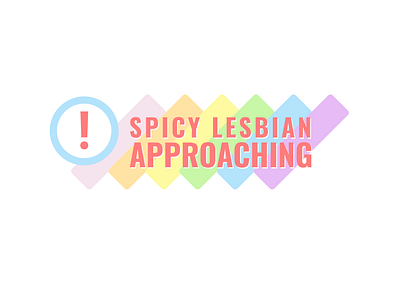 Spicy Lesbian Approaching branding design illustration minimal typography