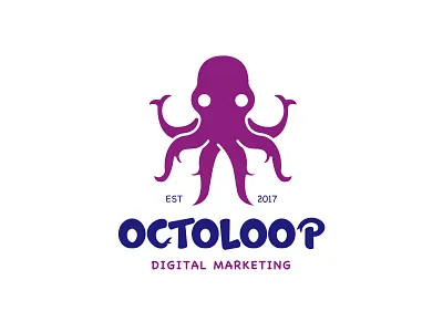 Octo Logo animal animal logo cute cute animal cute logo illustration octo octopus octopus logo pet squid
