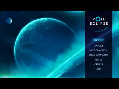 Main Menu cosmos design game illustration planet sci fi sci fi scifi ui uidesign