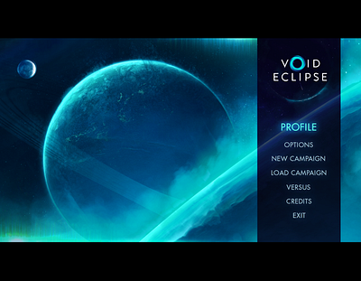 Main Menu cosmos design game illustration planet sci fi sci fi scifi ui uidesign