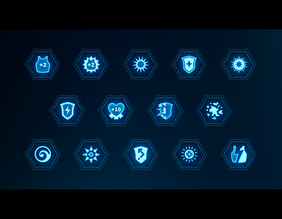 Sci-fi Icons armor game icon icon set icons sci fi scifi ui uidesign