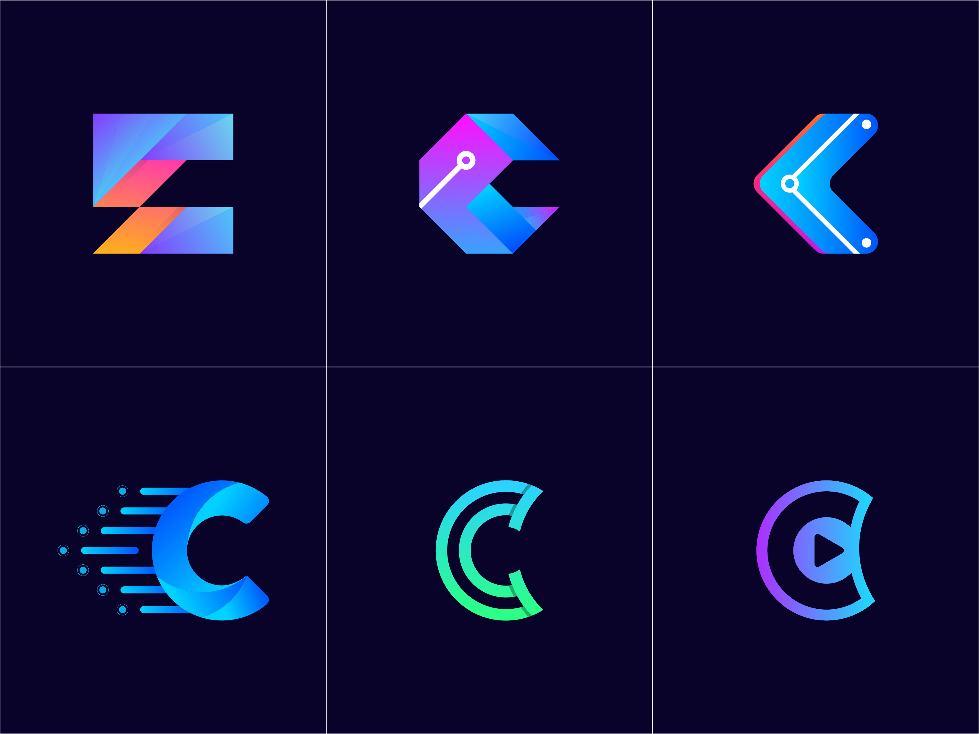 Modern C Letter Logo Collection l C Logofolio 3d app icon best logos brand identity branding c letter design c letter logo c letter logo collection c logo design fintech logo logo collection logo design logofield logofolio logoset modern letter logo modern logo modern tech logo