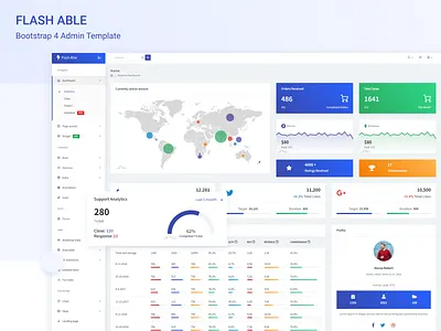 Flash Able Bootstrap 4 Admin Template admin admin dashboard admin design admin panel admin template admin templates admin theme analysis analytics dashboard bootstrap 4 branding dashboad dashboard design dashboard template sass ui ui ux design ui design ui ux design uiux