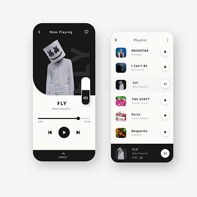 Music app app music music app ui ui design uiux