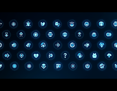 Sci-fi Icons 3 app game icon icon set icons sci fi scifi skill skills ui uidesign