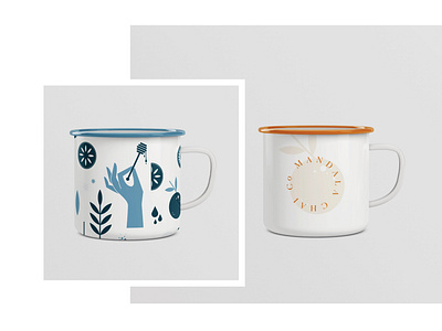 mandala chai mugs rip branding chai concept identity mandala mug spokane