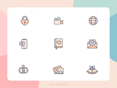 Icon set app app design art cam color design email exploration hero iconography icons illustration iphone lock minimal template ui ux vector website