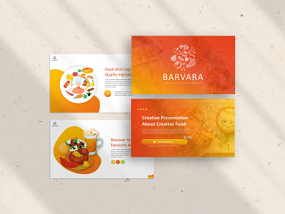 Barvara Food Presentation Template animation brand idendity branding business presentation corporate creative culinary design food presentation graphic design illustration layout powerpoint ppt presentation slide template ui