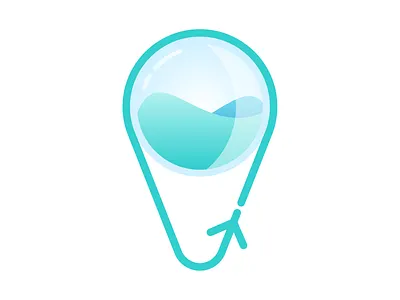 Pin Water Drop logo logo logo design logo designer logodesign logodesigner logodesignersclub logodesigns logos vector waterdrop