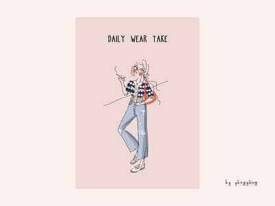 Daily wear take design illustration