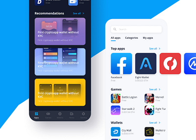 Crypto playmarket apps bitcoin blue btc cards crypto crypto currency crypto wallet cryptocurrency dark theme figma mobile playmarket soft studio ui uidesign uiux