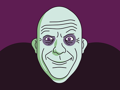 Uncle Fester addamsfamily bald creepy fester halloween illustration illustrator unclefester vector vectorillustration