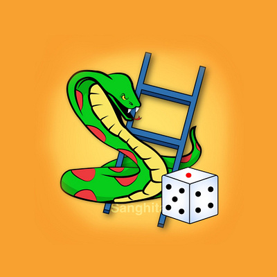 Snake and ladder game logo andriod andriodapplogo andriodapplogo digital illustration game gamelogo illustration illustrator logo logodesign