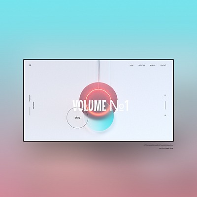 Home page for music album. ecommerce home page home screen homepage landing landing page music music app music art music player player ui ux volume