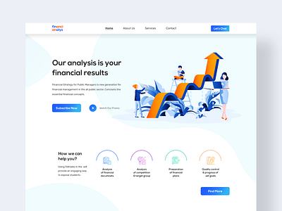 Financial Analysis || Thumbnail 2020 trends analysis best design best designer best dribbble shot design financial header design landing page minimal redesign typography uidesign uxdesign web design webdesign website website concept website design website redesign