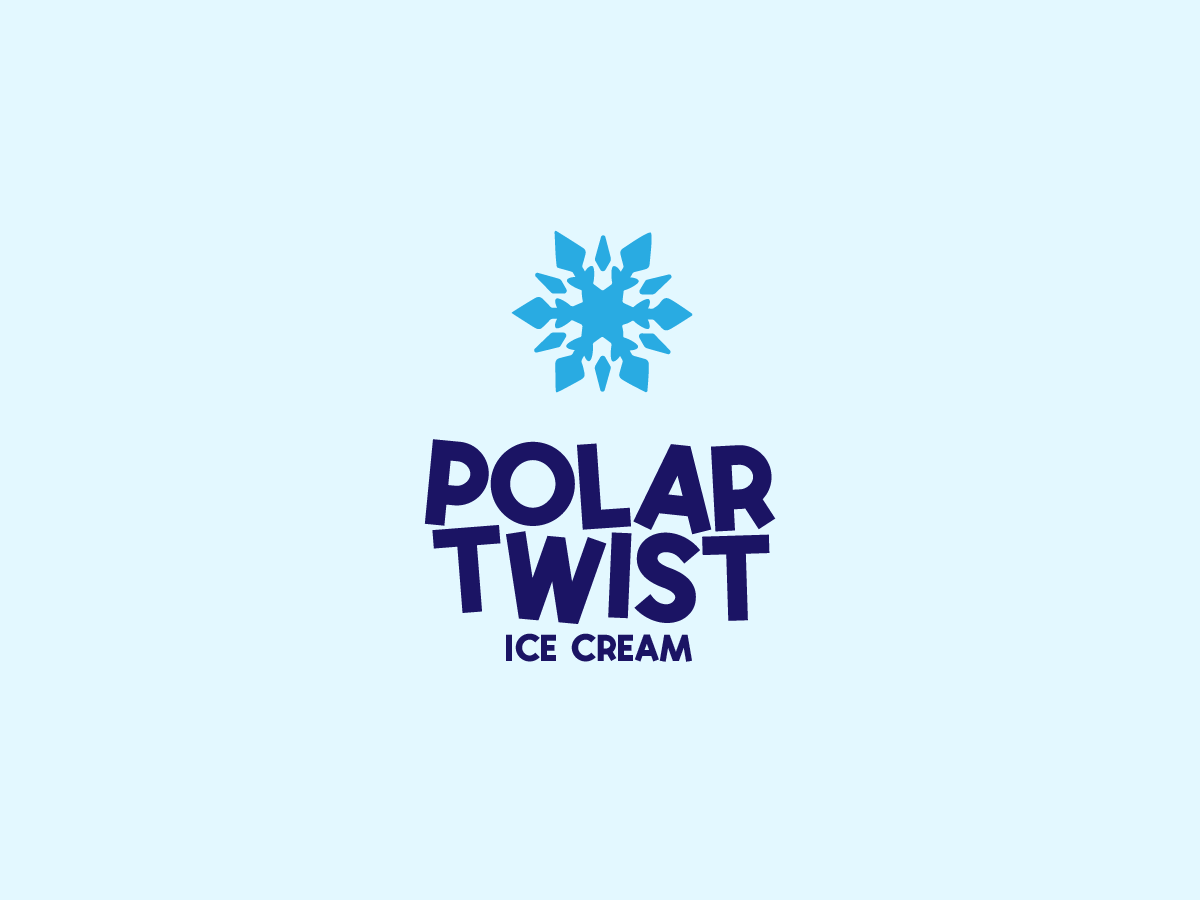 Polar Twist Ice Cream brand identity design brand design brand identity branding brandmark design food food packaging graphic design graphic designer ice cream illustration logo logo design logo designer logomark packaging pastel summer type typography
