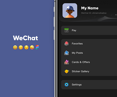 WeChat App Redesign Interface Display