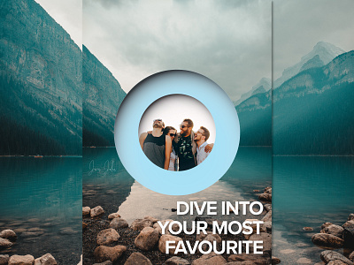 Dive into your most favourite - Paper cut frame app daily ui dailyui design designer graphicdesign spacial ui spacialui typography ui ui design ux ux designer visual design webdesign