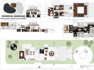 GHERGANI CLUB autocad club design interior interior architecture photoshop spa