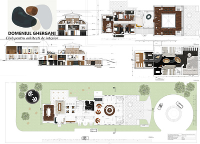 GHERGANI CLUB autocad club design interior interior architecture photoshop spa