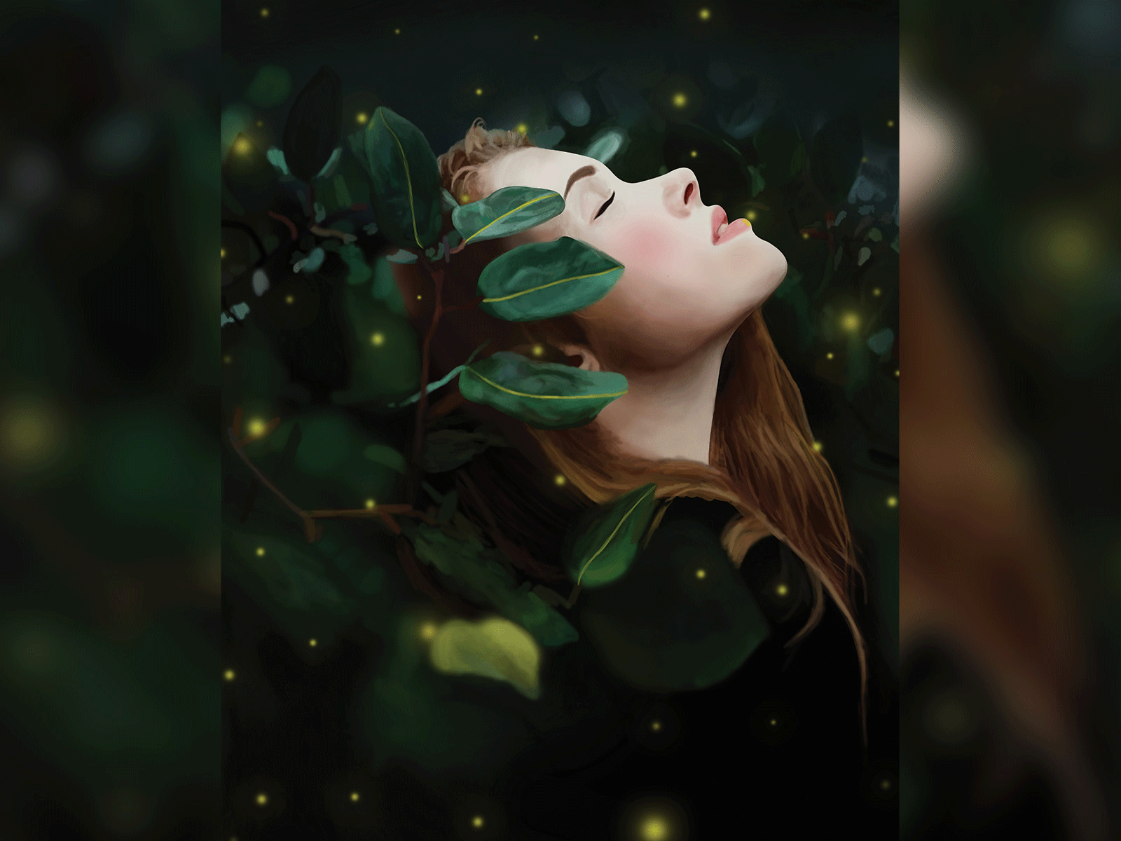 Plant Girl animation art design digital illustration digitalart gif graphic design landing page photoshop art plant ui ux