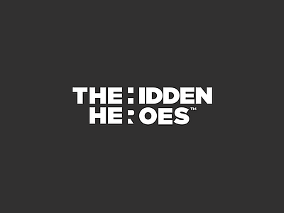 Hidden Heroes Logo brand brand design brand identity branding branding and identity hr it logo logotype monochromatic monochrome negative space negative space logo simple logo stationery stationery design typography