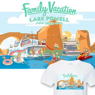 family tshirt caricature cartoon graphicdesign illustraion tshirtdesign