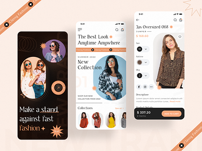 Fashion E-commerce App Design app app design clothing app ecommerce app fashion fashion brand mobile online store shopping app