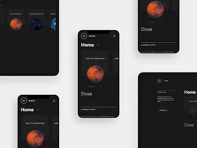 GlobeKit - Responsive Menus animation clean design globe interactive interface layout menu minimal mobile responsive transition ui ux web design webgl website