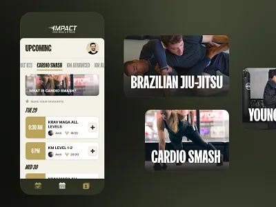 Gym app – class discovery bjj figma gym app mobile mobile design product design ui ui design