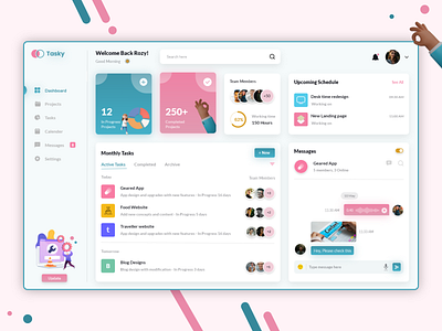 Project Management Dashboard app design branding concept dashboard dashboard design management productivity project project management project managing dashboard task management task manager tasks task dashboard team ui ui ux design ux website work schedule