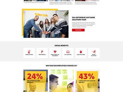 DHL Enterprise software solution website for DHL Bulgaria creative creative design dhl ui ux web development company webdesign website