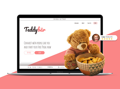 Teddybear Platform landingpage teddy teddy bear teddybear webdesign webflow