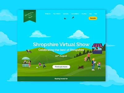 Live Event Homepage branding icon illustration typography ui ux vector visual identity web web design website