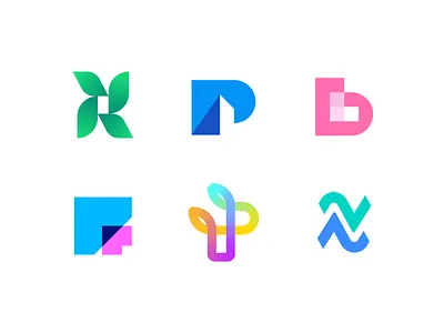 Logo collection app logo brand identity branding fintech identity design logo logo collection logo design logo designer logofolio minimal logo modern modern logo monogram p logo r logo tech logo