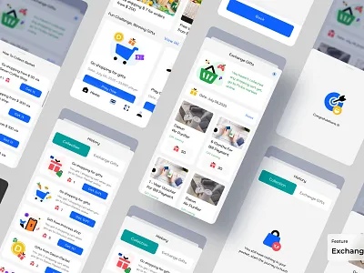 Exchane Gift - Dasun Digital Wallet banking digital wallet ewallet finance finance app mobile app design payment ui design ux design wallet