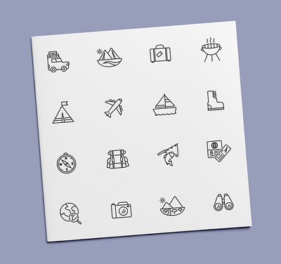 Travel Icons adventure holiday holidays icon icon design icon set icons travel vacation