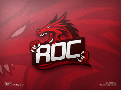 Realm of Champion Esport Logo Concept adobe illustrator awesome brand brand identity branding design designer dragon esport esport logo esportlogo event illustration indonesia logo logo design logos