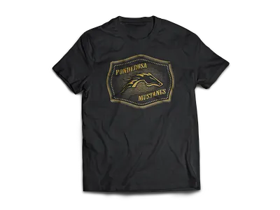 Mustang Buckle t-shirt design illustration shirt design shirt mockup vector