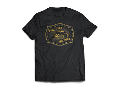 Mustang Buckle t-shirt design illustration shirt design shirt mockup vector