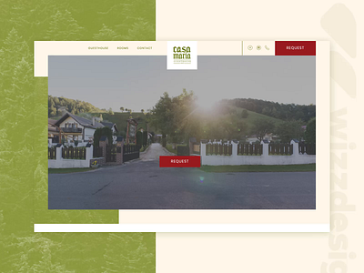 Homepage design guesthouse homepage landingpage uiux webdesign wilderness