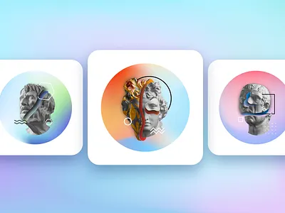 Digital illustrations art artwork branding creative design digital digital painting digitalart gradient illustraion illustration illustration art illustrator neon typography ui vector web