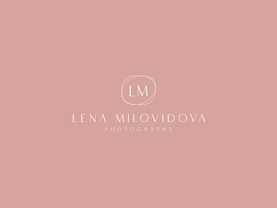 Lena Milovidova (logo photogaphy) branding design designer icon identity logo logo design logo mark logodesign mark photogaphy vector