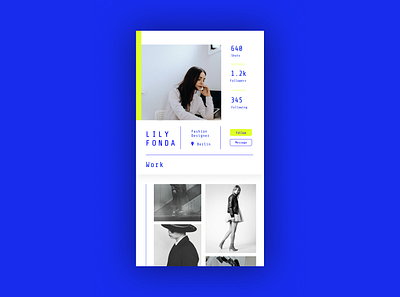 Daily UI #006 - User Profile