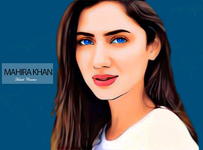 MAHIRA KHAN VECTOR (HASEEB CREATIVE) branding cover illsutrator ui ux vector