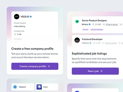 himalayas.app — cards 🏔 card cards clean ui features figma gradient homepage landing page minimal minimalism user interface web design webflow