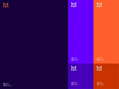 MetaLynx Color Palette colors colors palette colorscheme colorswatch graphic design graphic design logo lynx meta metalynx oblik oblik studio palettes symbol vector