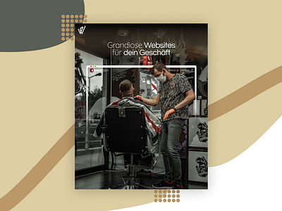 Barber Ad Post ads barber consulting design digital agency friseur instagram post social media social media design webdesign