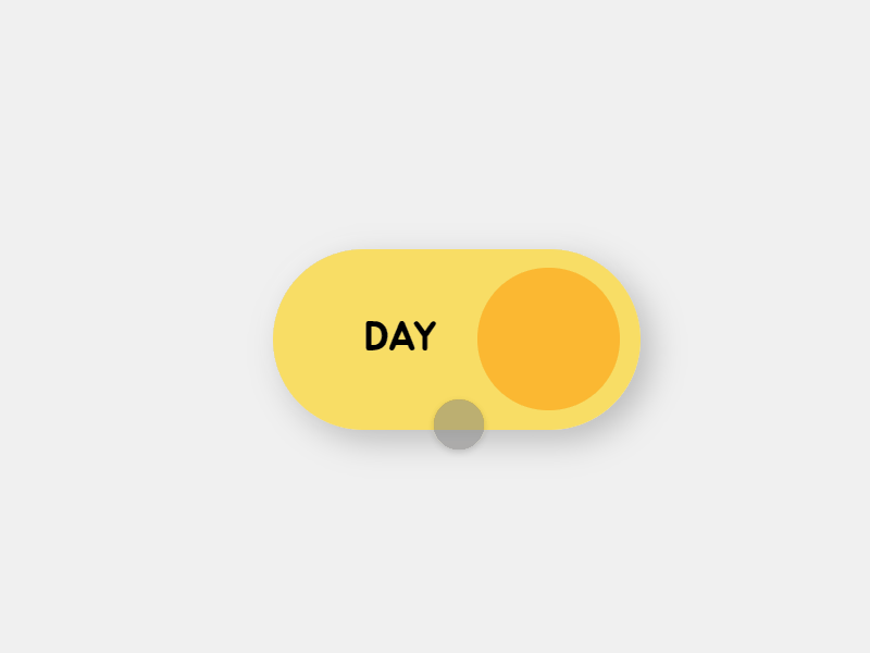 Day-Night Toggle Switch - My DailyUI #2 blue dailyui dailyui 002 dailyuichallenge dark mode day daynight night toggle toggle button toggle switch toggles ui ui design uidaily uidailychallenge uidesign uiux yellow